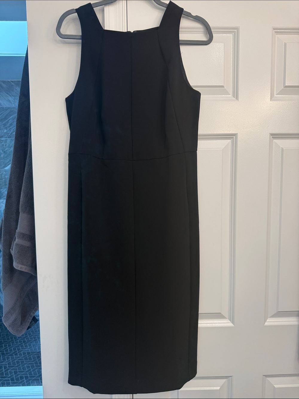 Ann Taylor Black Midi Sheath Dress